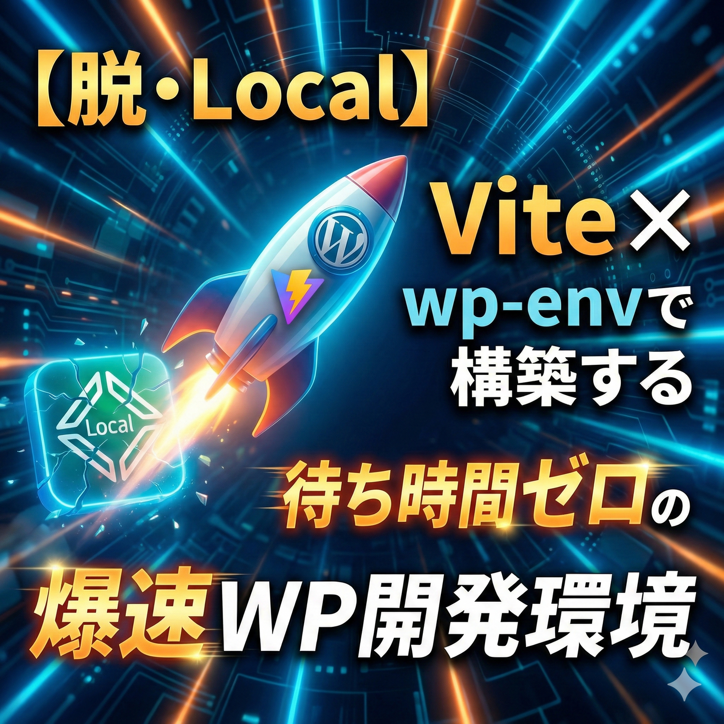 【脱Gulp & Local】Vite × wp-env 爆速開発環境（WordPress開発用）